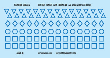 British Tank Markings - Blue